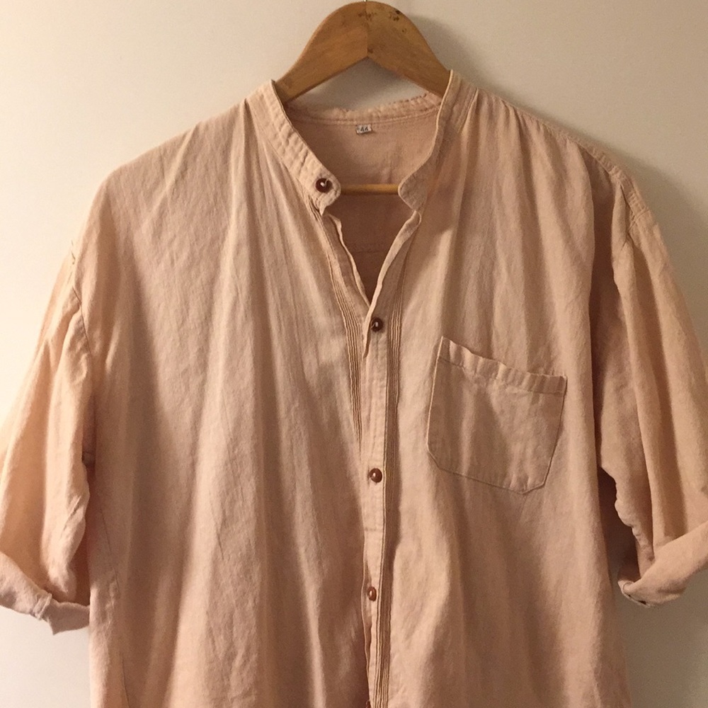Botanically dyed button down shirt